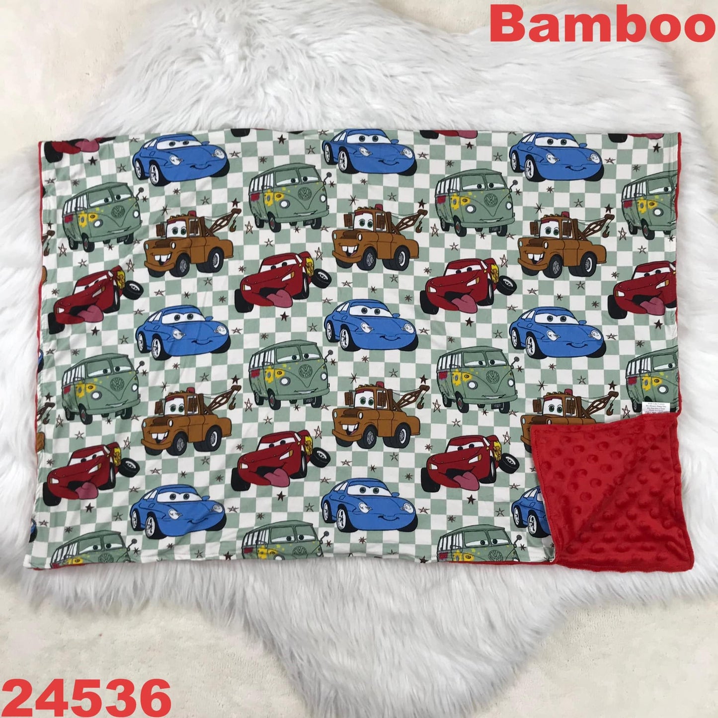 Cars Bamboo Blanket