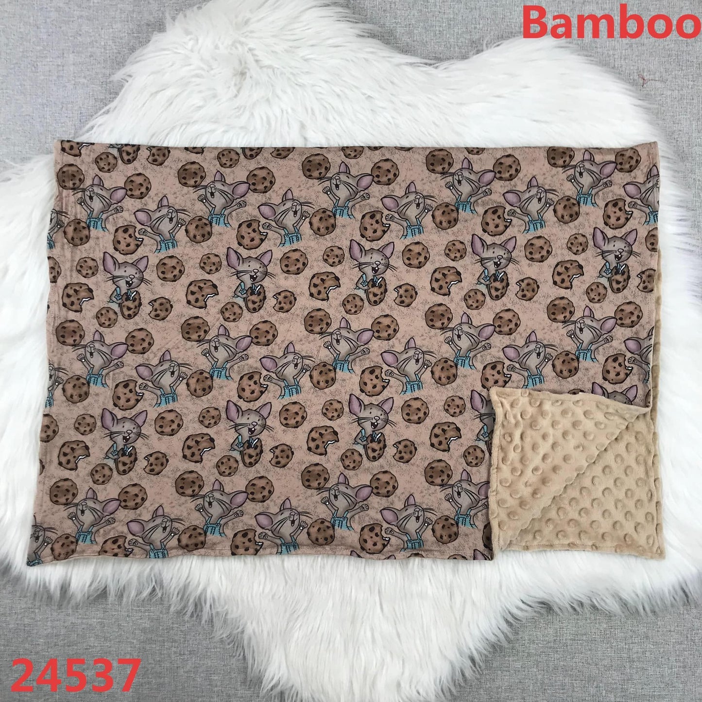 Cookie Mouse Bamboo Blanket