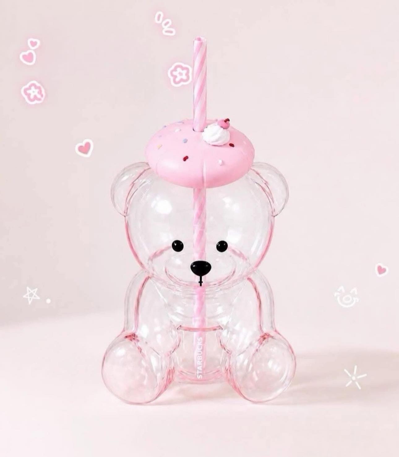 Starbucks Summer Sweetheart Series Pink Glass Cup - AUTHENTIC - Preorder
