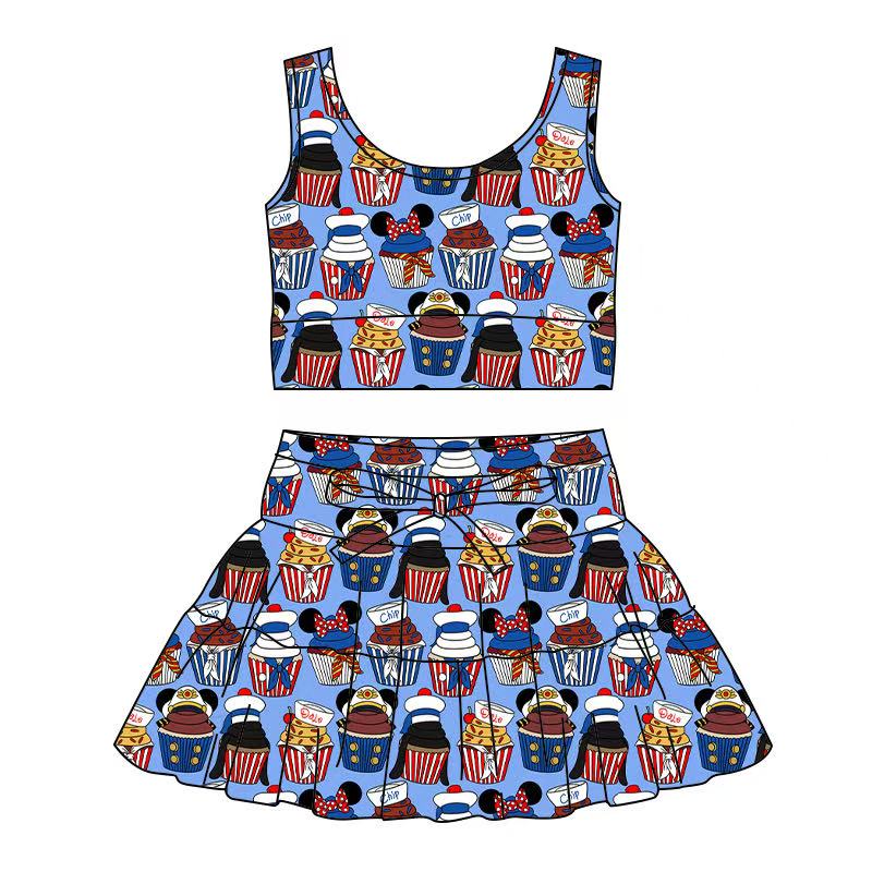 Cruise Cupcakes Skort Set Preorder- ETA is is 4 to 6 weeks