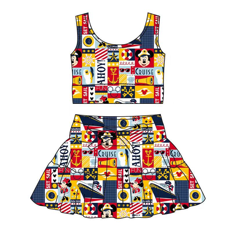 Adult Ahoy Mouse Skort Set Preorder - ETA 4 to 6 weeks