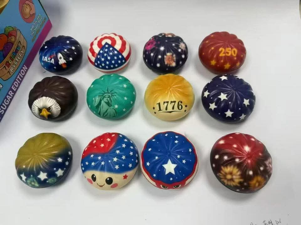 Americana Patriotic Dumpling Squishy Toys - 2 to 3 week ETA