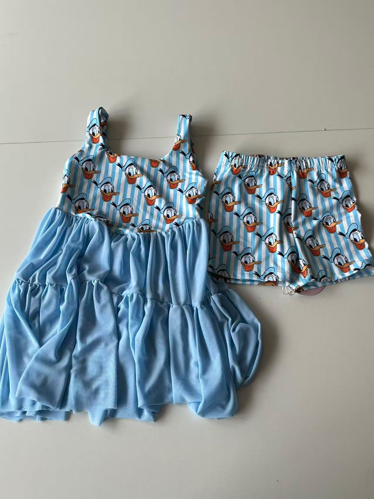 Kid's Donald Mesh Dress w/ Shorts Underneath- Preorder - ETA is 4 to 6 weeks