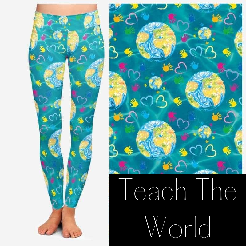 Earth Day Leggings w/Pockets