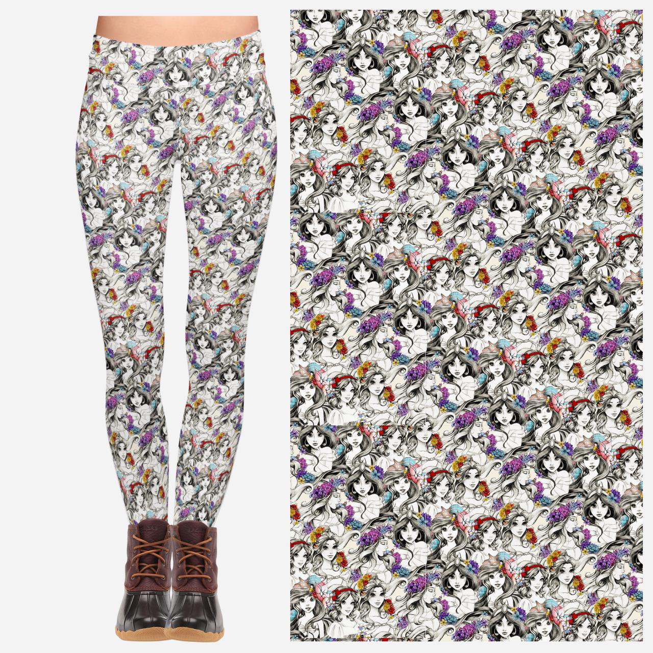 Princess Sketch Leggings w/pockets
