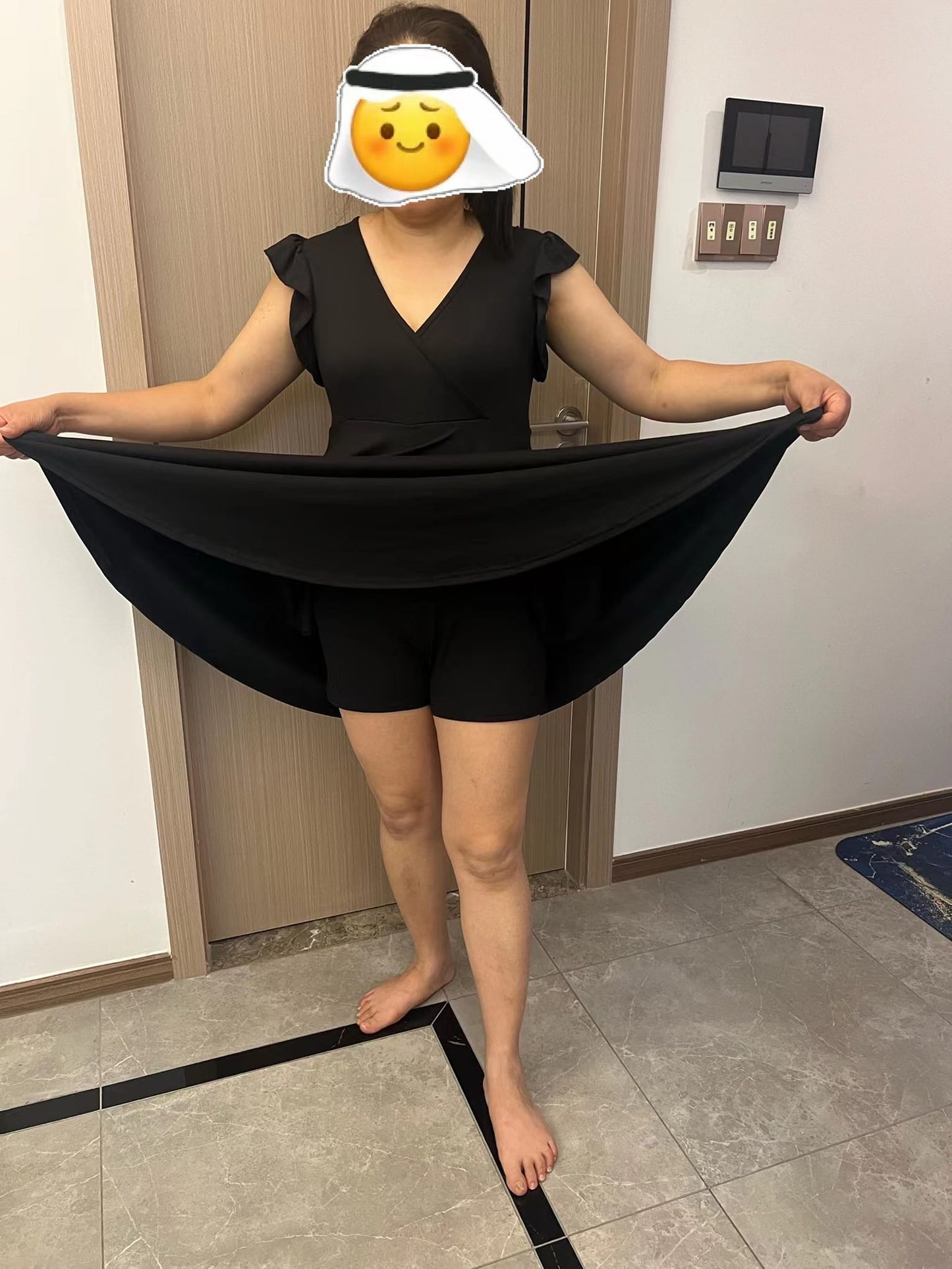Sunflower Pocket Dress with Shorts