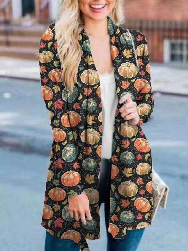 Fall Pumpkin Cardigan - Preorder