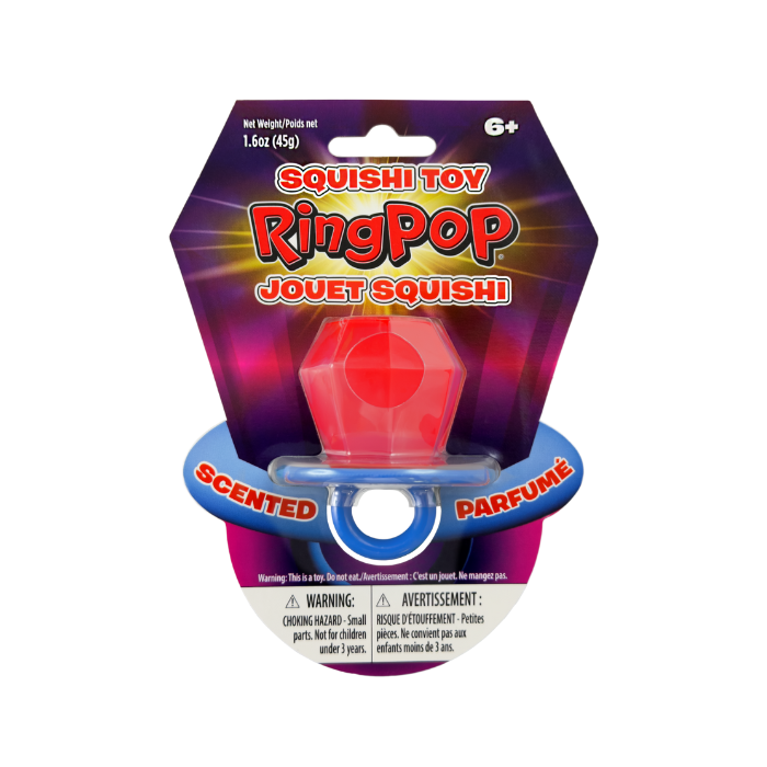 Licensed  Ring Pop Squishi Toy- Preorder - ETA Aug to Sept.