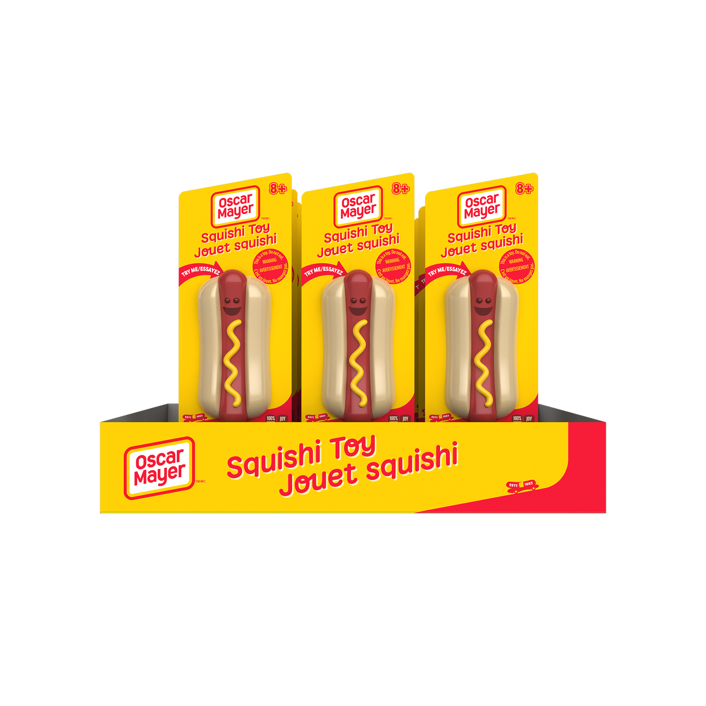 Licensed OSCAR MAYER SQUISHI HOT DOG TOY -  Preorder - ETA Aug to Sept.