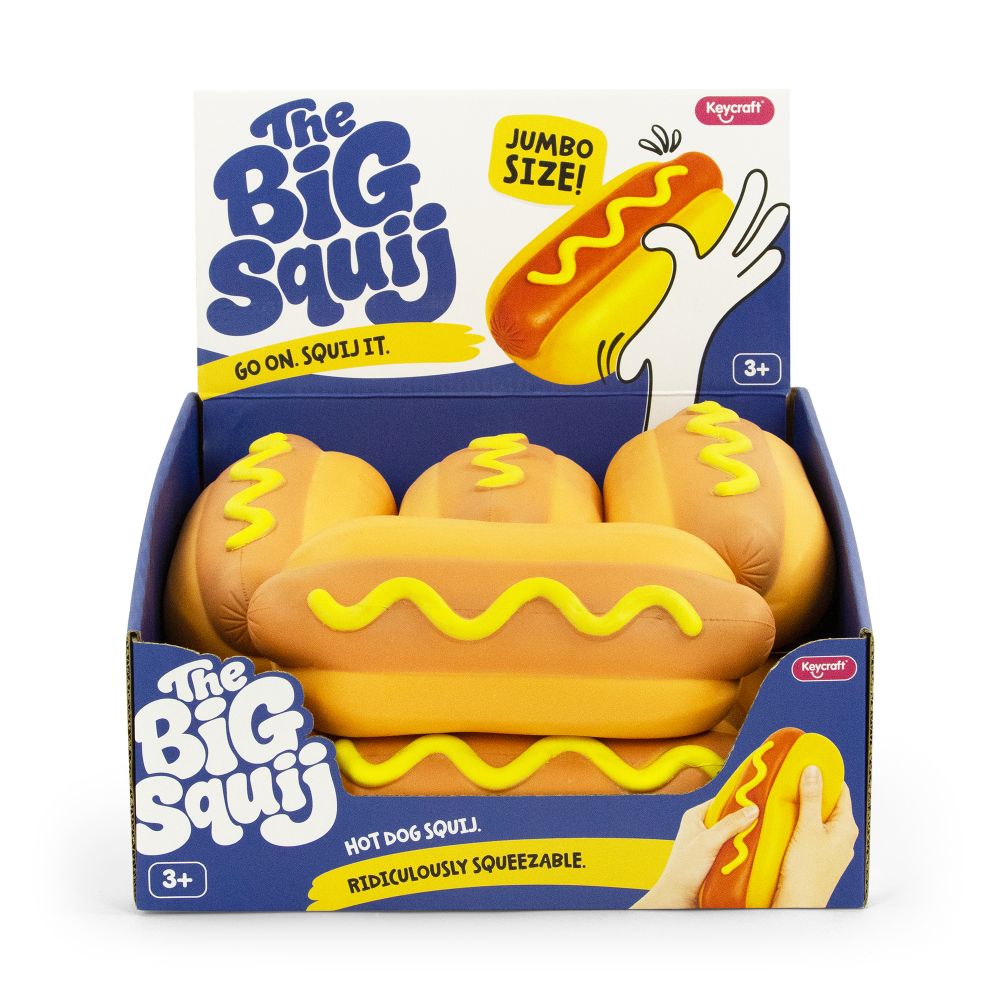 The Big Squij Hot Dog Slow-Rise Squishy Toy -  Preorder - ETA Late Nov 2026