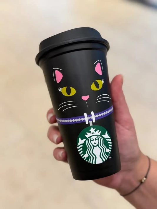 Starbucks France Halloween Whiskers Cat Reusable Cup- Preorder