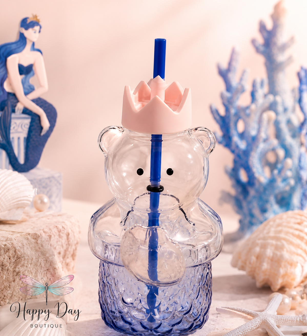 Starbucks Siren Bearista Glass Cup from Thailand - AUTHENTIC - Preorder