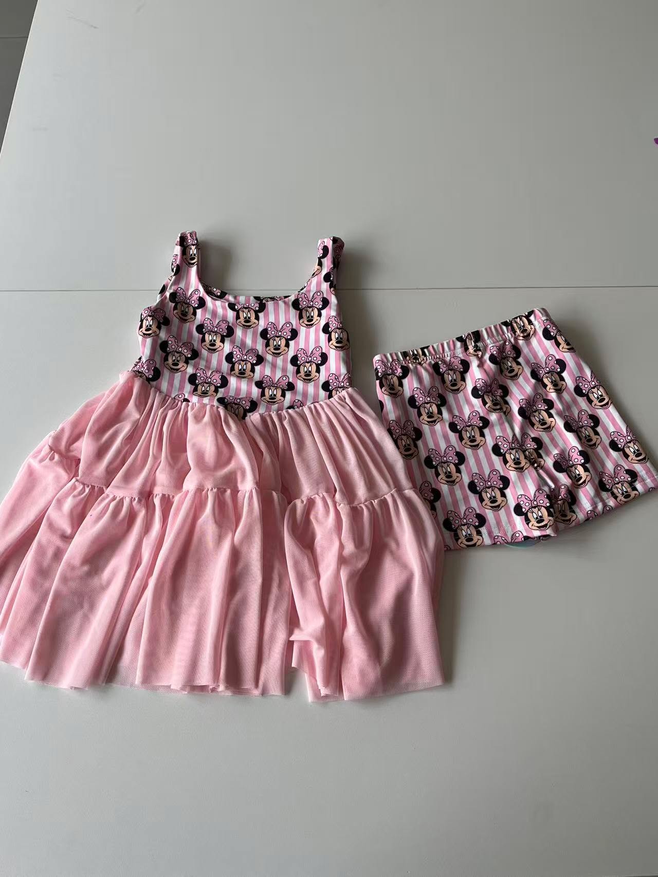 Adult Minnie Mouse Mesh Dress w/ Shorts Underneath -Dress Preorder- ETA is is 4 to 6 weeks