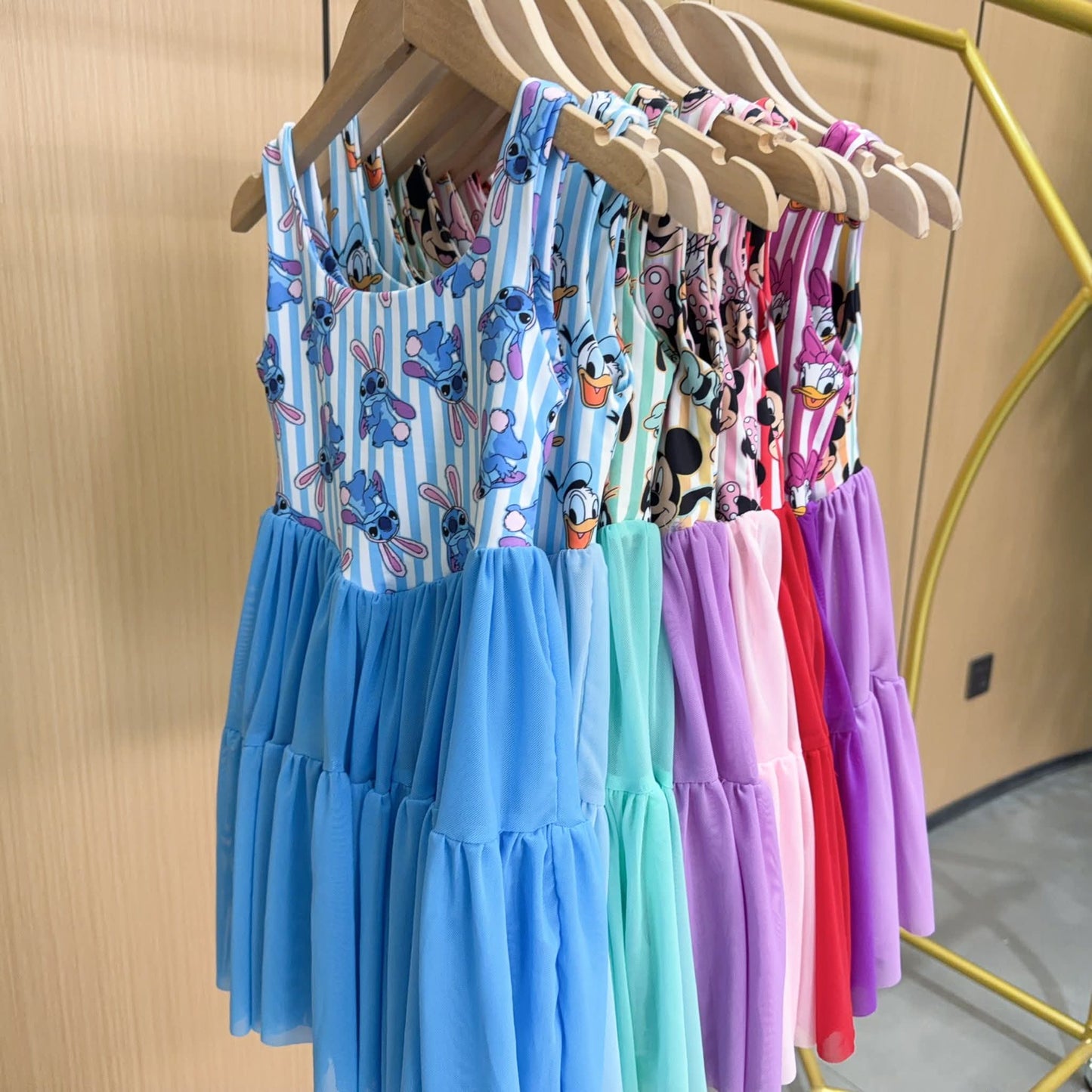 Kid's Fab Five Mesh Dress w/ Shorts Underneath- Preorder  - ETA is 4 to 6 weeks