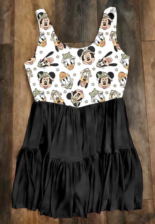 Fab Five Safari Mesh w/ Shorts Underneath -Dress Preorder- ETA is early April