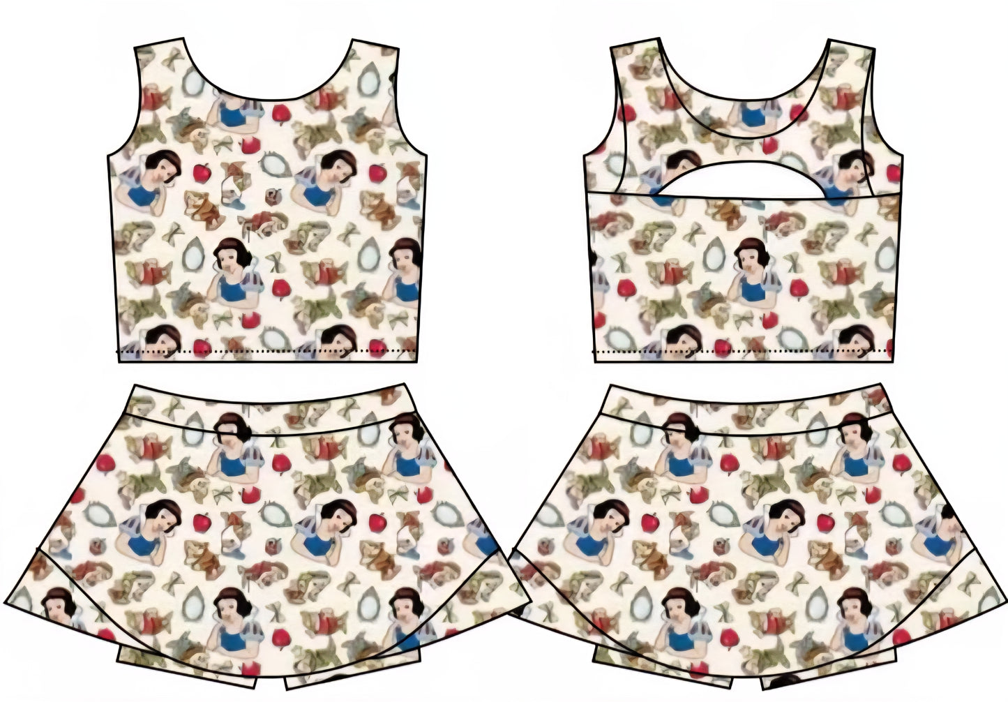 Adult's Snow White Yoga Set - Preorder - ETA is Mid July