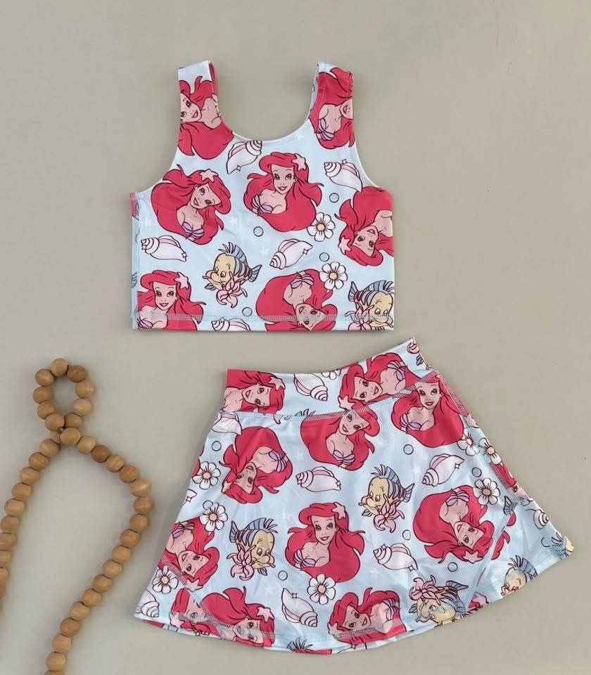 Adult Little Mermaid Yoga Set - Preorder - ETA is Sept
