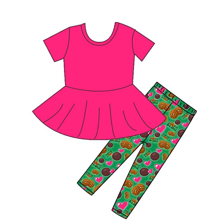 Cookie Love Peplum Pant Set