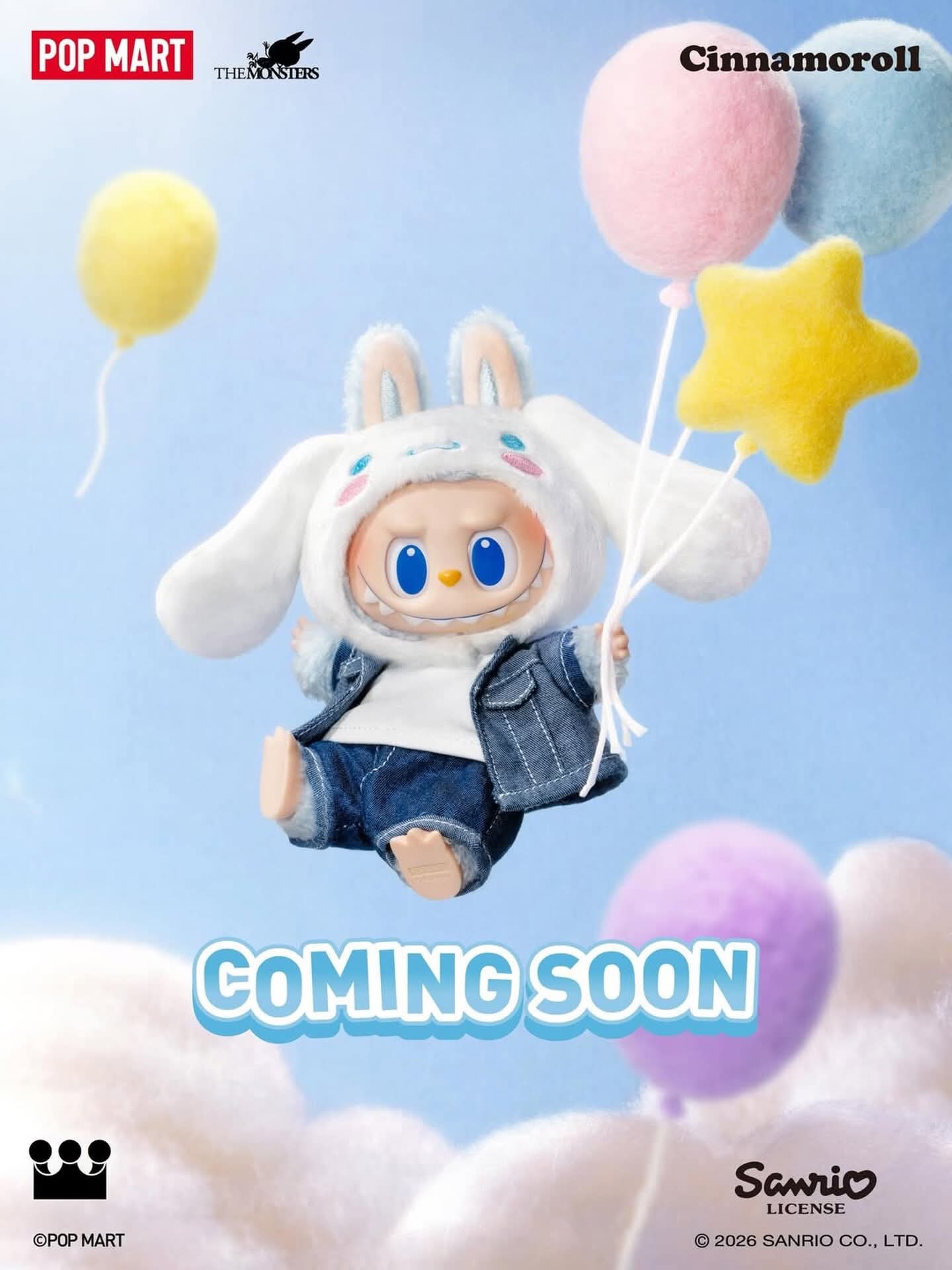 Popmart Hello Kitty & Monsters Labubu Collab Sealed Box Set of 6- PREORDER TWO