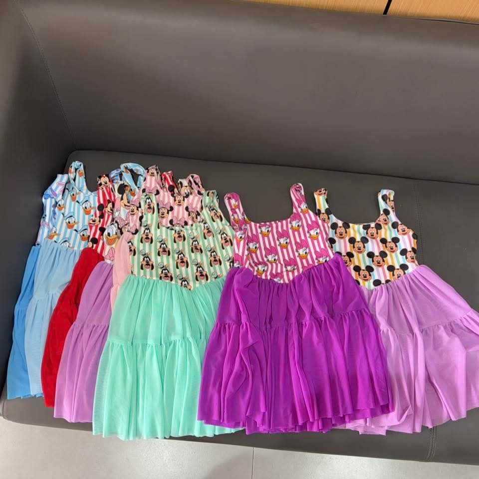 Kid's Fab Five Mesh Dress w/ Shorts Underneath- Preorder  - ETA is 4 to 6 weeks