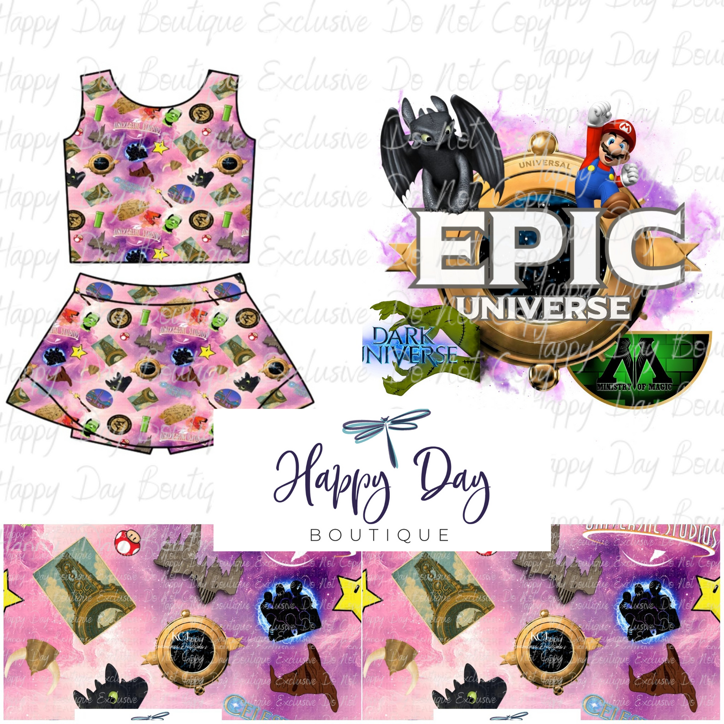 Epic Universe Yoga Set  Preorder - ETA is Mid July