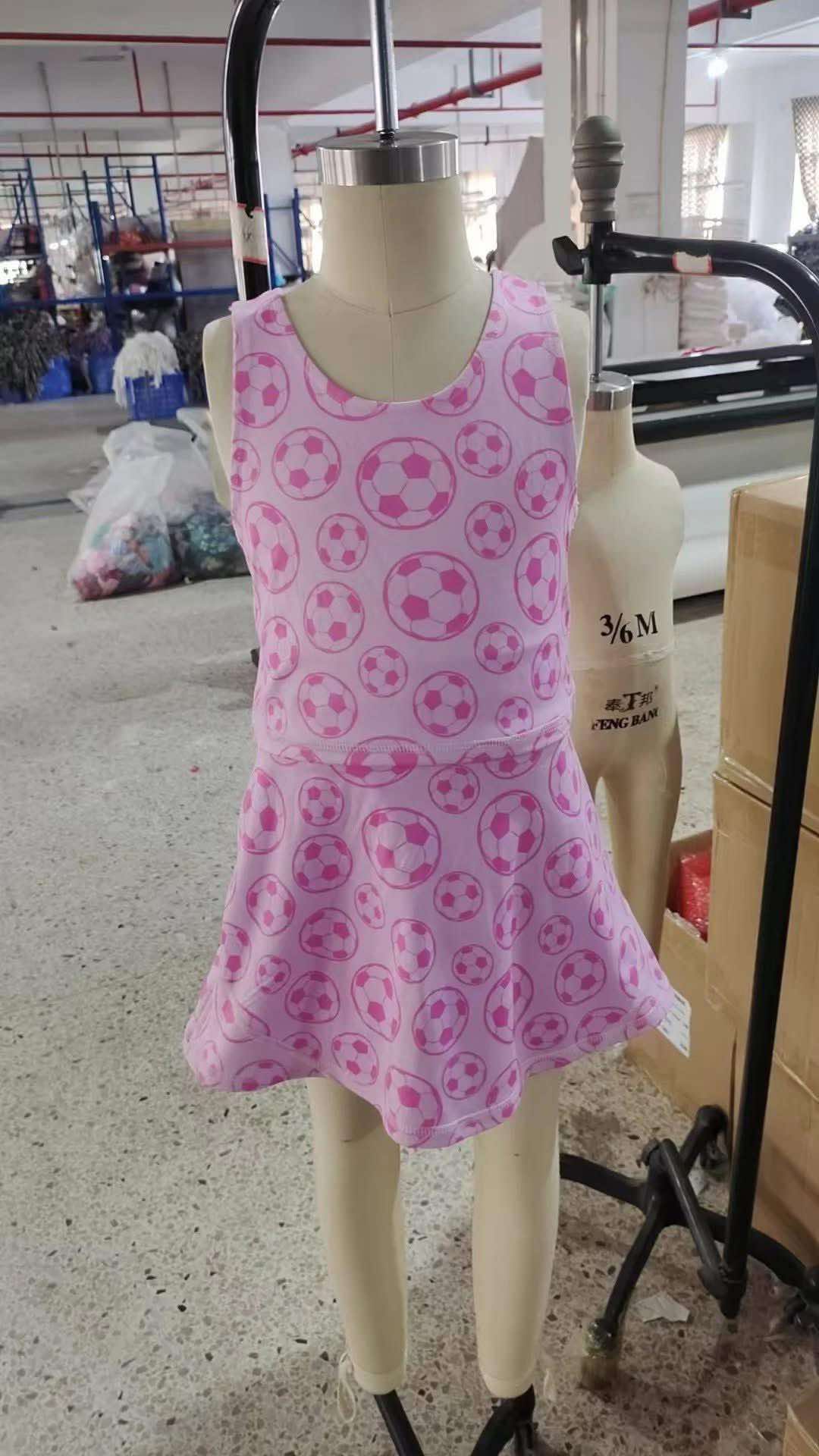 Pink Soccer Yoga Set