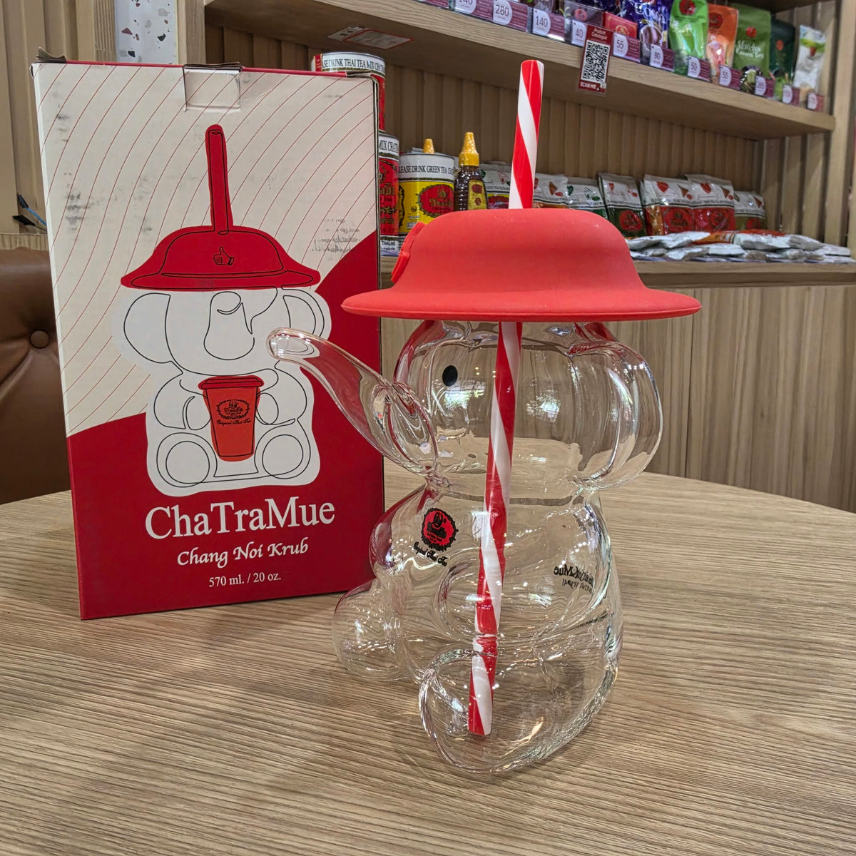 That Tea Shop Elephant Glass  Cup - Preorder