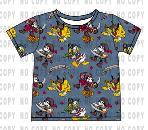 Pirate Mickey Kid's Shirt