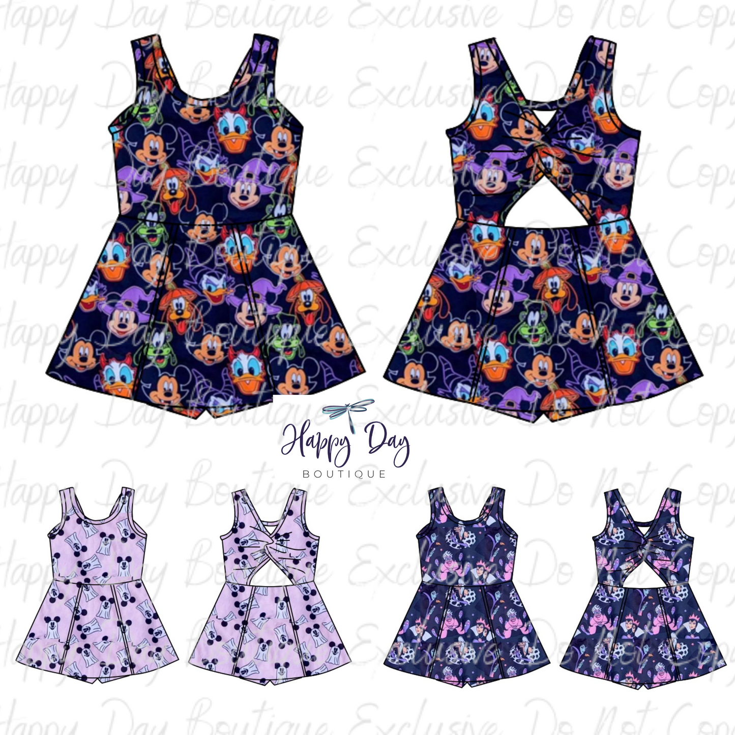 Adult's Magical Halloween Yoga DRESSES - READY TO SHIP