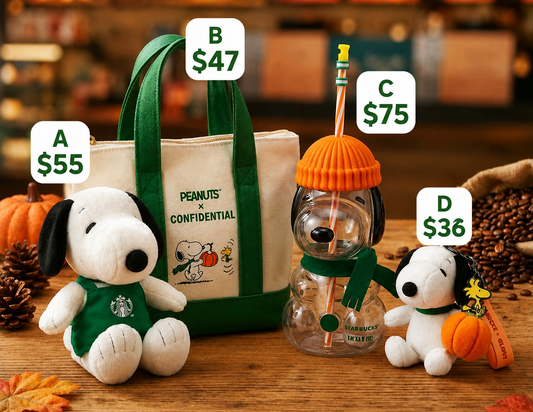Starbucks Snoopy Collection from Thailand - AUTHENTIC - Preorder