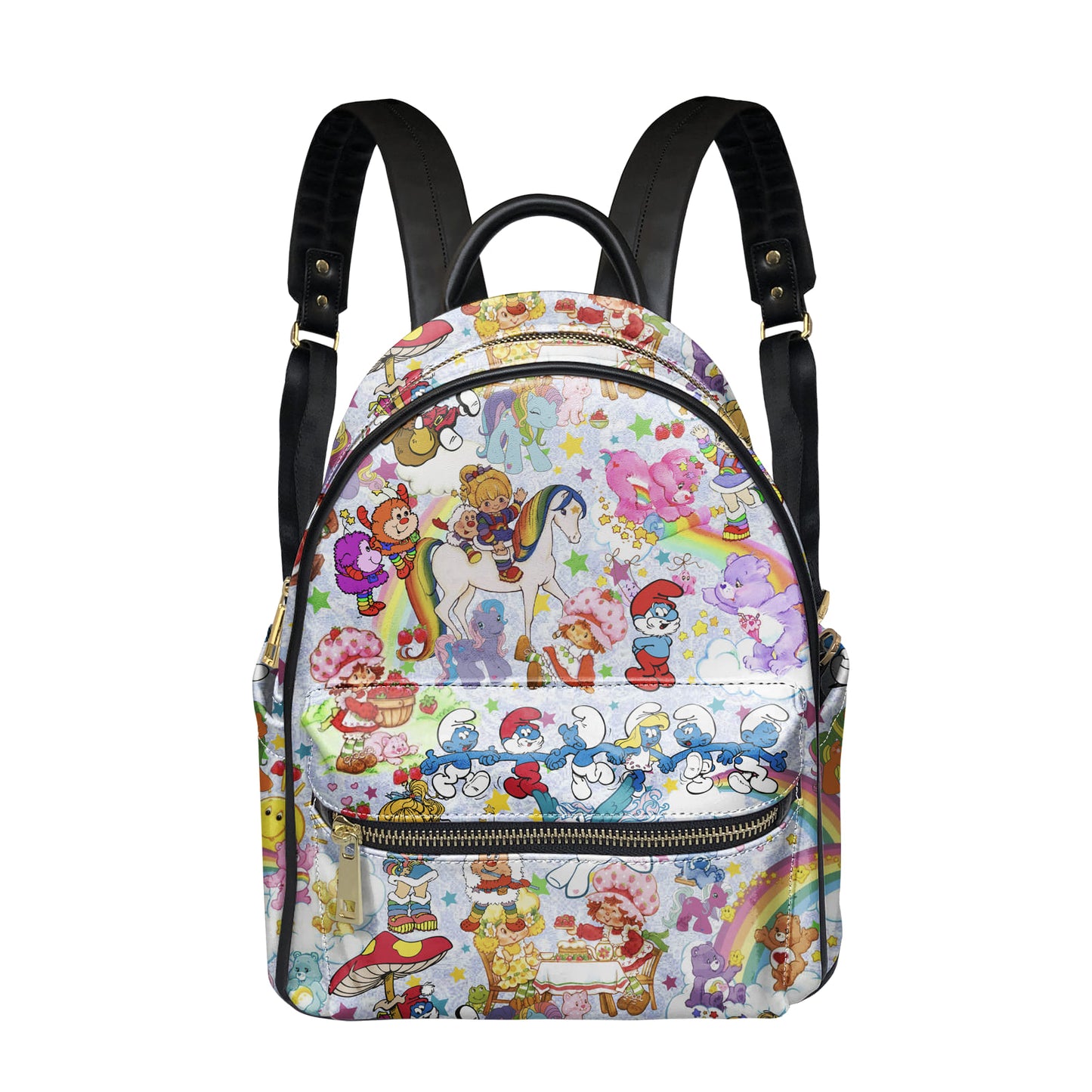 80's Cartoon Characters Mini Backpack - Ready to ship