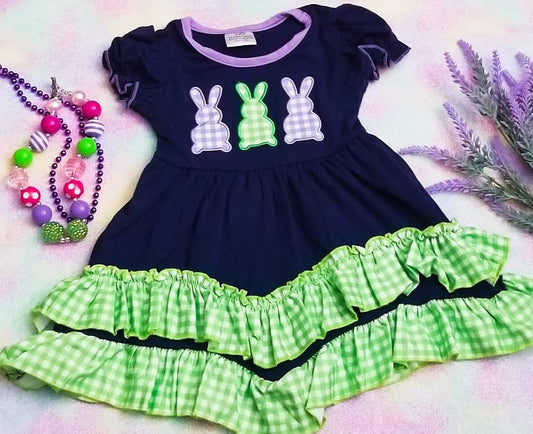 Ruffle Bunny Gingham Dress WS