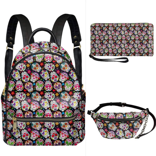 Sugar Skulls Bag Set- Preorder